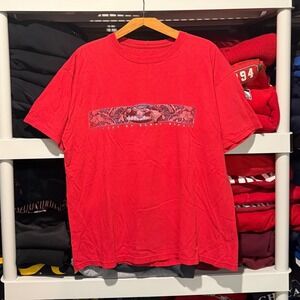 Vintage 90s Hawaii Surf Distressed Red Mens XL Shirt